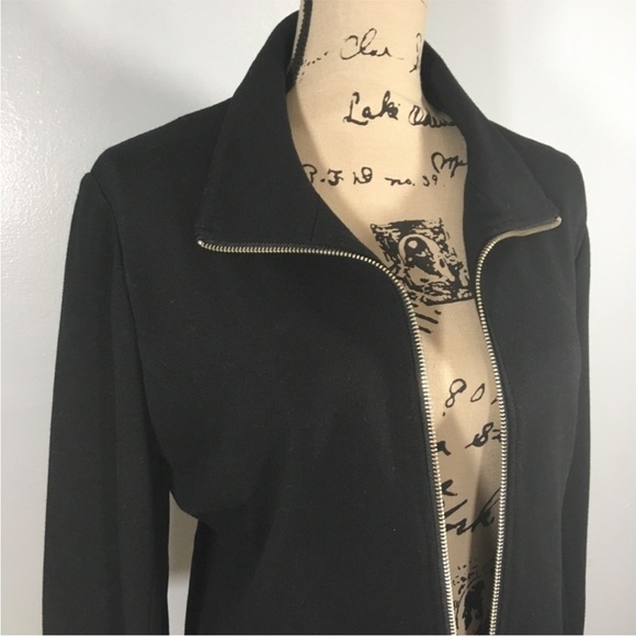 Lynn Ritchie Silver black silver zipper Jacket size smalll - Picture 6 of 13